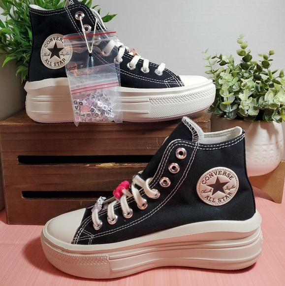 CONVERSE CTAS Move Hi Platform DIY Beads Women's Sz / A06097C - Picture 3 of 10